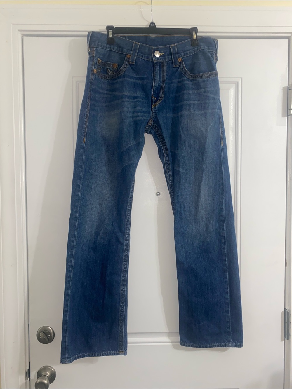 True Religion Men's Straight-Leg Indigo Jeans
